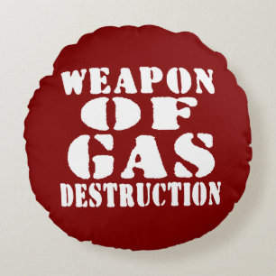 Coussins Ronds Arme De Destruction Du Gaz