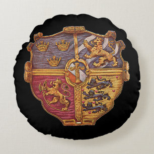 Coussins Ronds Armoiries de Suède