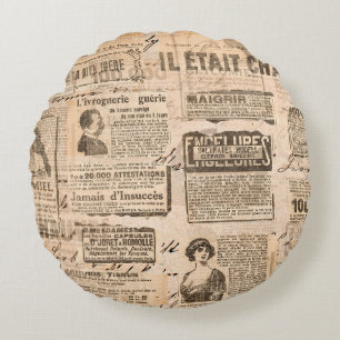 Coussins Ronds Arrière - plan de style créatif vintage. Texture p