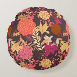Coussins Ronds Arrière - plan floral 2