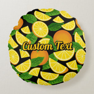 Coussins Ronds Arrière - plan orange