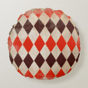 Coussins Ronds arrière - plan shabby rhombus