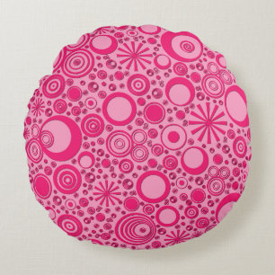 Coussins Ronds Arrondi-Deux Toné Pink Tour Jeu Oreiller