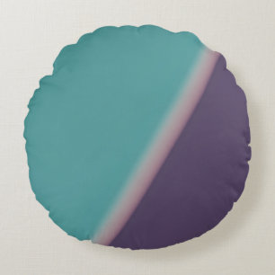 Coussins Ronds Art Abstrait Turquoise violet