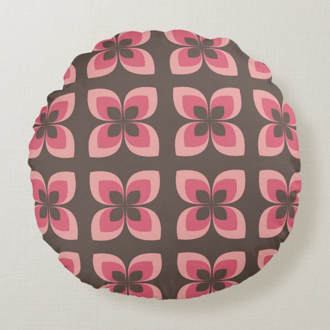 Coussins Ronds Art Floral Moderne (Devant)