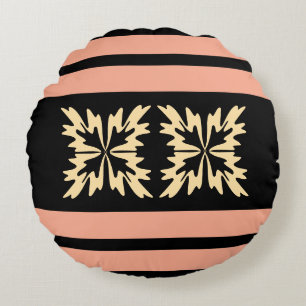 Coussins Ronds Art minimal audacieux moderne feuilles