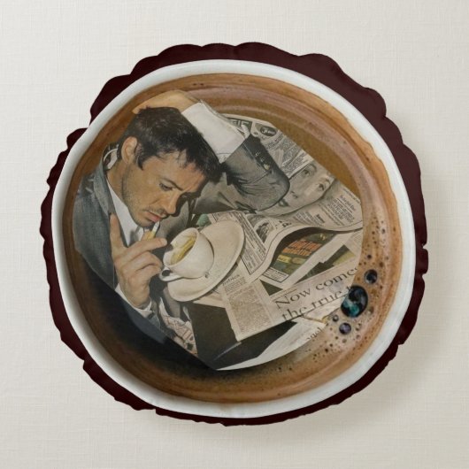 Coussins Ronds Arty Valentine Gift Collection- Decadent Noir  (Devant)