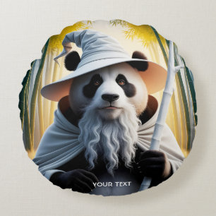 Coussins Ronds Assistant Vieux Panda Imaginaire