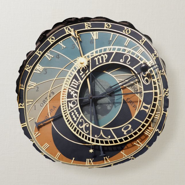 Coussins Ronds Astronomical Clock In Praque (Devant)