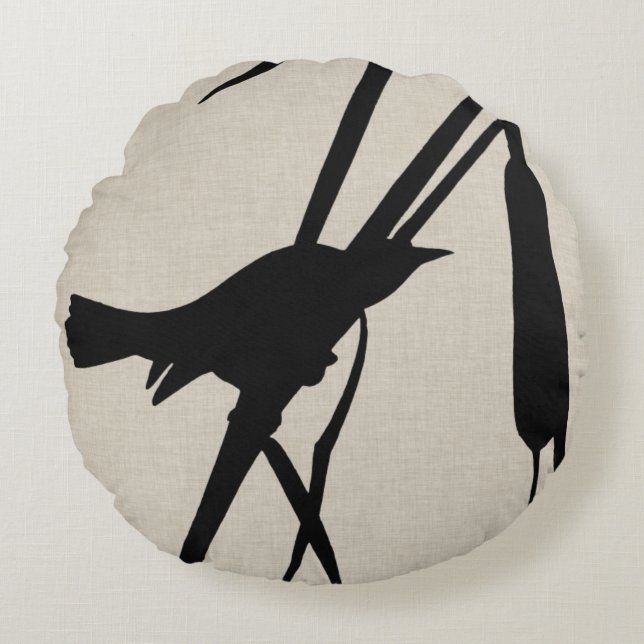 Coussins Ronds Audubon Silhouette II (Devant)