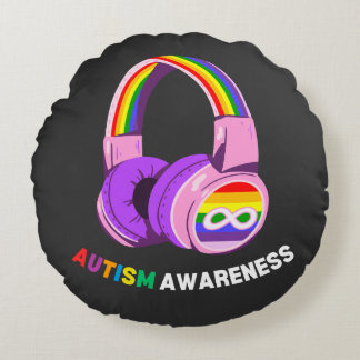Coussins Ronds Autism Awareness