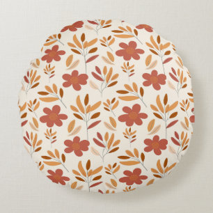 Coussins Ronds Automne Automne Automne Motif Floral