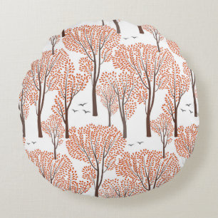 Coussins Ronds Automne nature faune sans soudure motifs Automne a