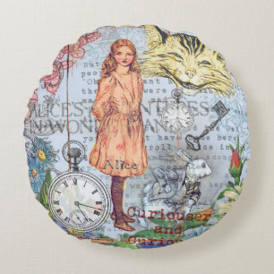 Coussins Ronds Aventures d'Alice au pays des merveilles Classic R