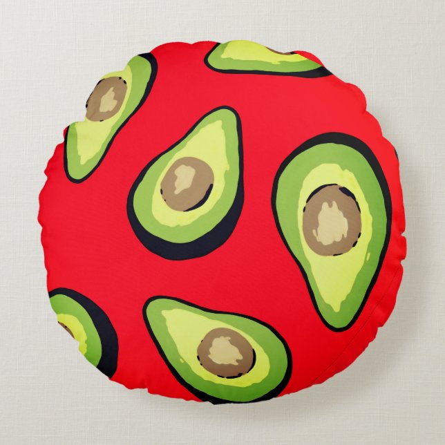 Coussins Ronds Avocado (Devant)
