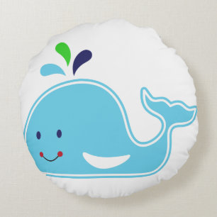 Coussins Ronds Baby Boy Whale