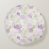 Coussins Ronds Baby Shower Rayures Violettes et Blanches (Dos)
