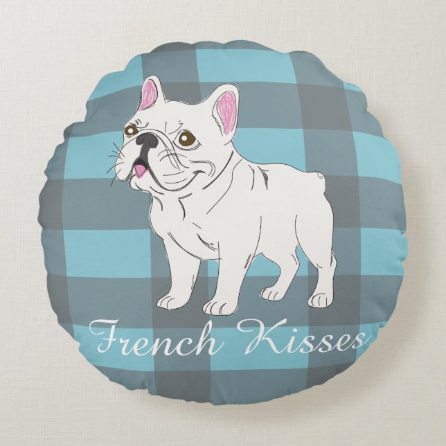 Coussins Ronds Baisers Français (Devant)