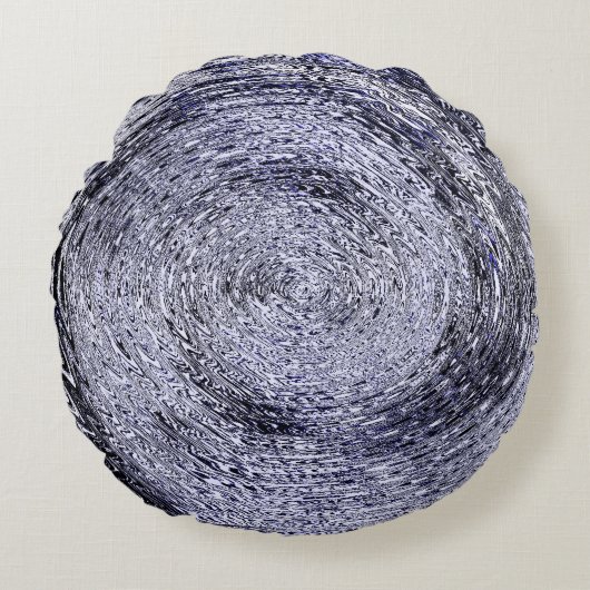 Coussins Ronds Balayage bleu (Devant)