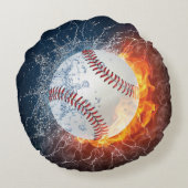 Coussins Ronds Balle de baseball (Dos)