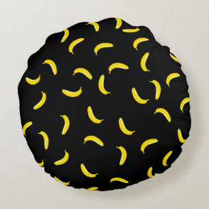 Coussins Ronds Banane noire