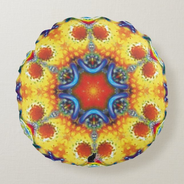Coussins Ronds BannaPuddin Kaleidoscope (Devant)