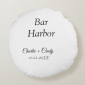 Coussins Ronds Bar Harbour bachelorée fête d'honneur mariage a (Dos)