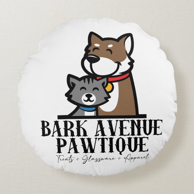 Coussins Ronds Bark Avenue Pawtique (Devant)