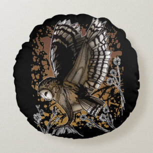 Coussins Ronds Barn Owl Stance