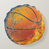 Coussins Ronds Basket flamboyant (Dos)