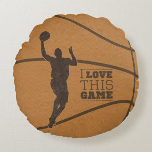 Coussins Ronds Basketball Jeu de garçon Amour ronde Jeu d'oreille