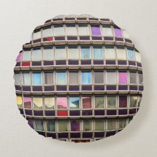 Coussins Ronds Bâtiment coloré
