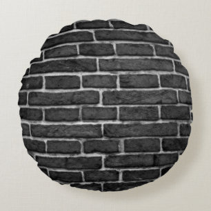 Coussins Ronds Bâtiment mur en brique de mur
