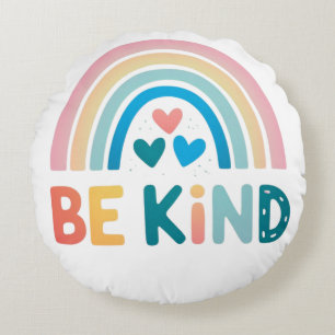 Coussins Ronds Be Kind Rainbow pouf (