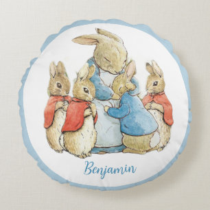 Coussins Ronds Béatrix classique Potter Pierre le lapin