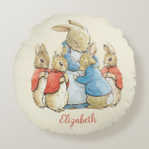 Coussins Ronds Béatrix classique Potter Pierre le lapin