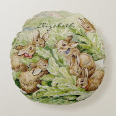 Coussins Ronds Beatrix Potter Tale des lapins Flopsy (Devant)