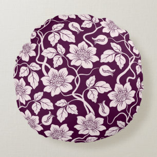 Coussins Ronds Beau Arrière - plan Floral