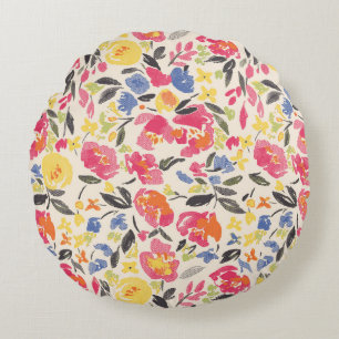 Coussins Ronds Beau motif vintage Floral dans la variété