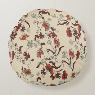 Coussins Ronds Beau motif vintage Floral dans la variété