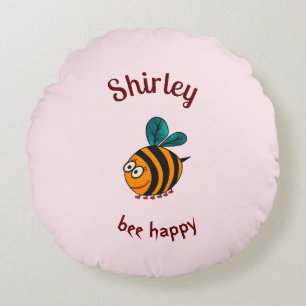 Coussins Ronds Bébé abeille