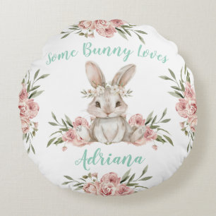 Coussins Ronds Bébé Lapin Un Lapin T'Aime