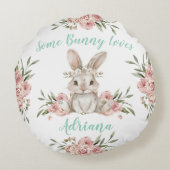 Coussins Ronds Bébé Lapin Un Lapin T'Aime (Dos)