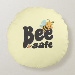 Coussins Ronds Bee safe Cute dormir conception abeille