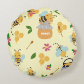Coussins Ronds Bee safe Cute dormir conception abeille (Dos)