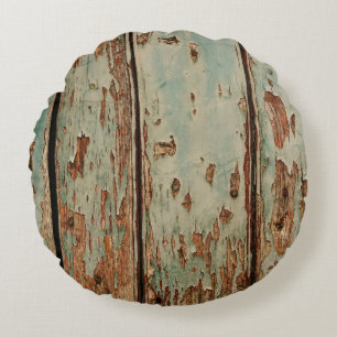 Coussins Ronds Beige and brown wooden board
