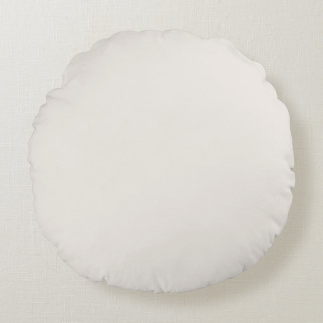 Coussins Ronds Beige / Crème Uni (Devant)