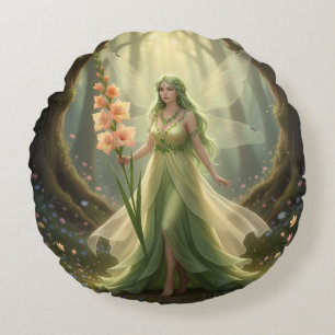 Coussins Ronds Belle Août Peridot Fairy