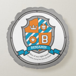 Coussins Ronds Benjamin lettre B signification du nom blason bouc