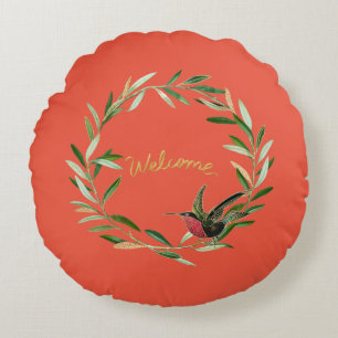 Coussins Ronds Bienvenue à notre Maison